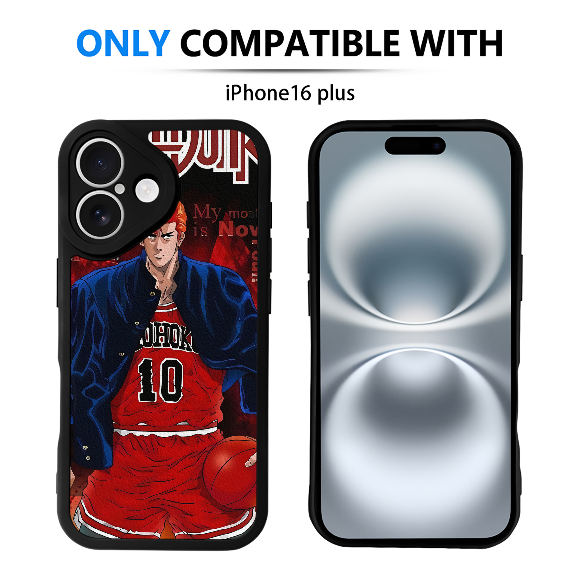 （画像用） SLAM DUNK／スラムダンク 【iPhone 16シリーズ対応】シリコンスマホケース（レザー調） 材質：シリコン